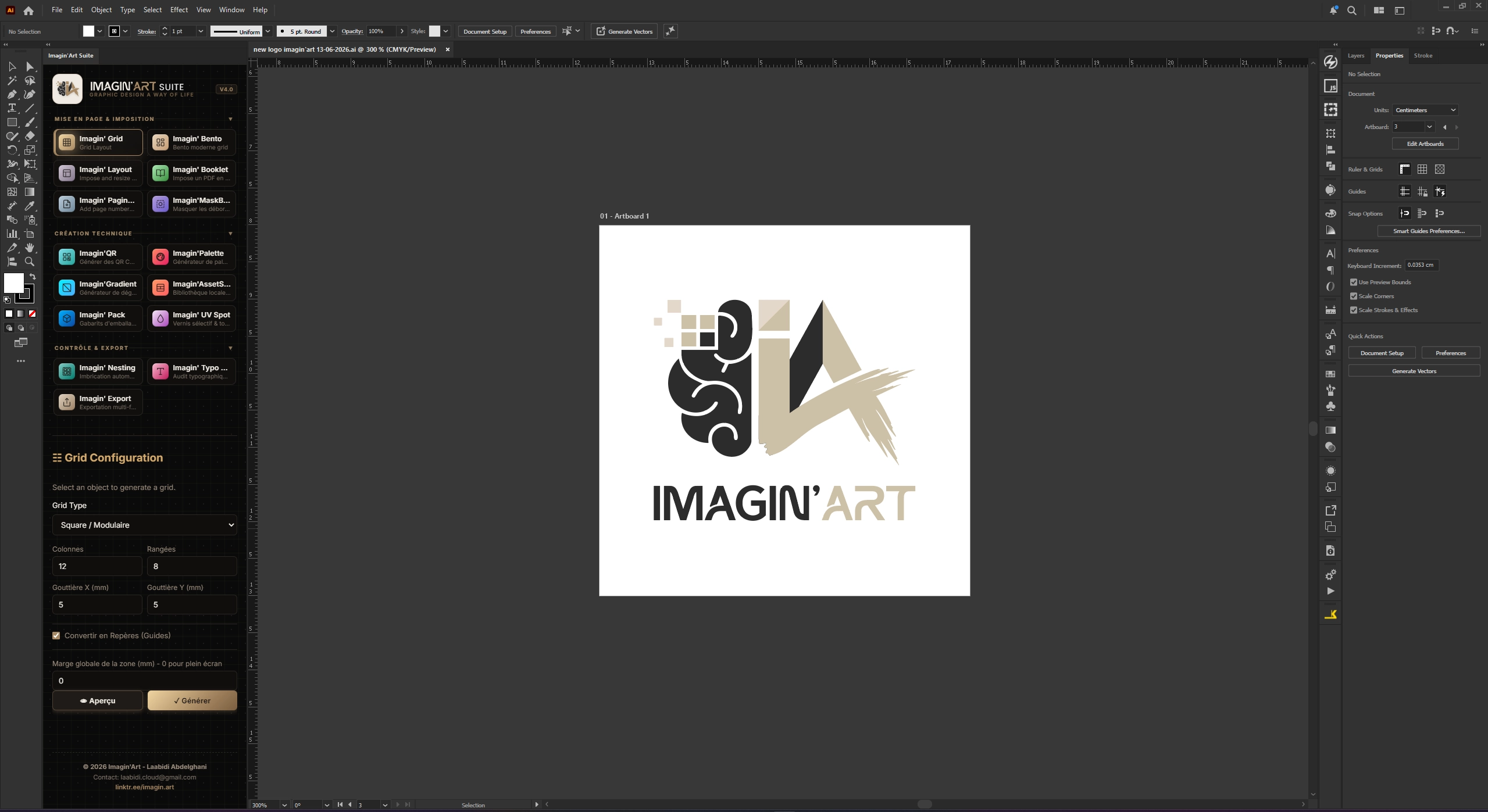 Imagin'Art Suite dans Adobe Illustrator